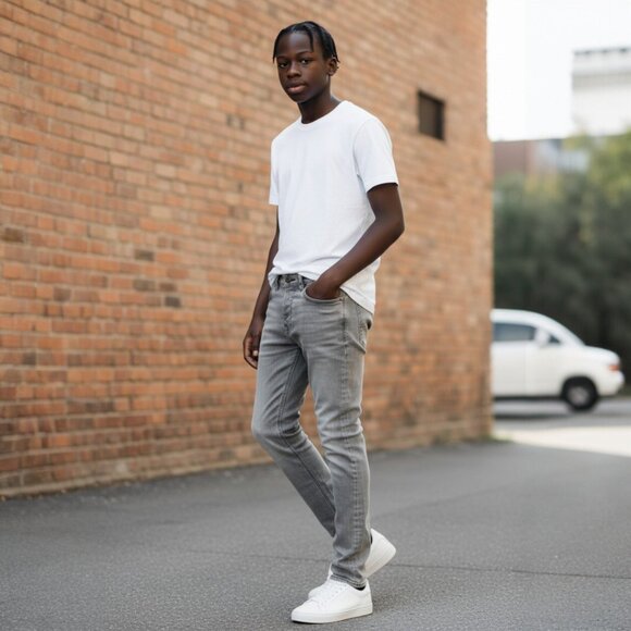 Genuine Pre-washed Grey Denim Diesel Jeans - Grey. Made in Italy. Pre - owned. - Picture 2 of 10